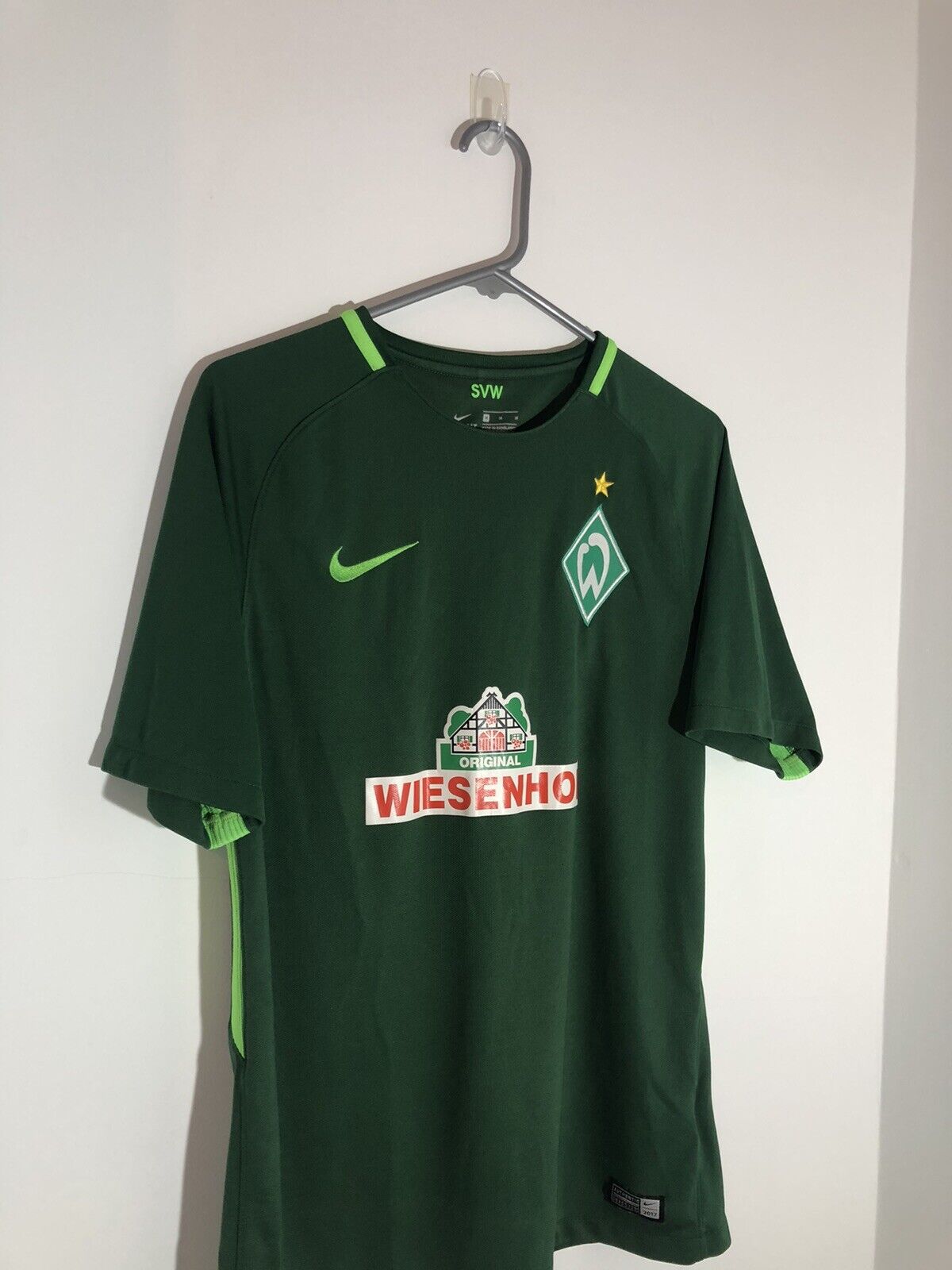 Werder Bremen 2017 18 Medium Home Shirt Nike Excellent Condition 854367 341