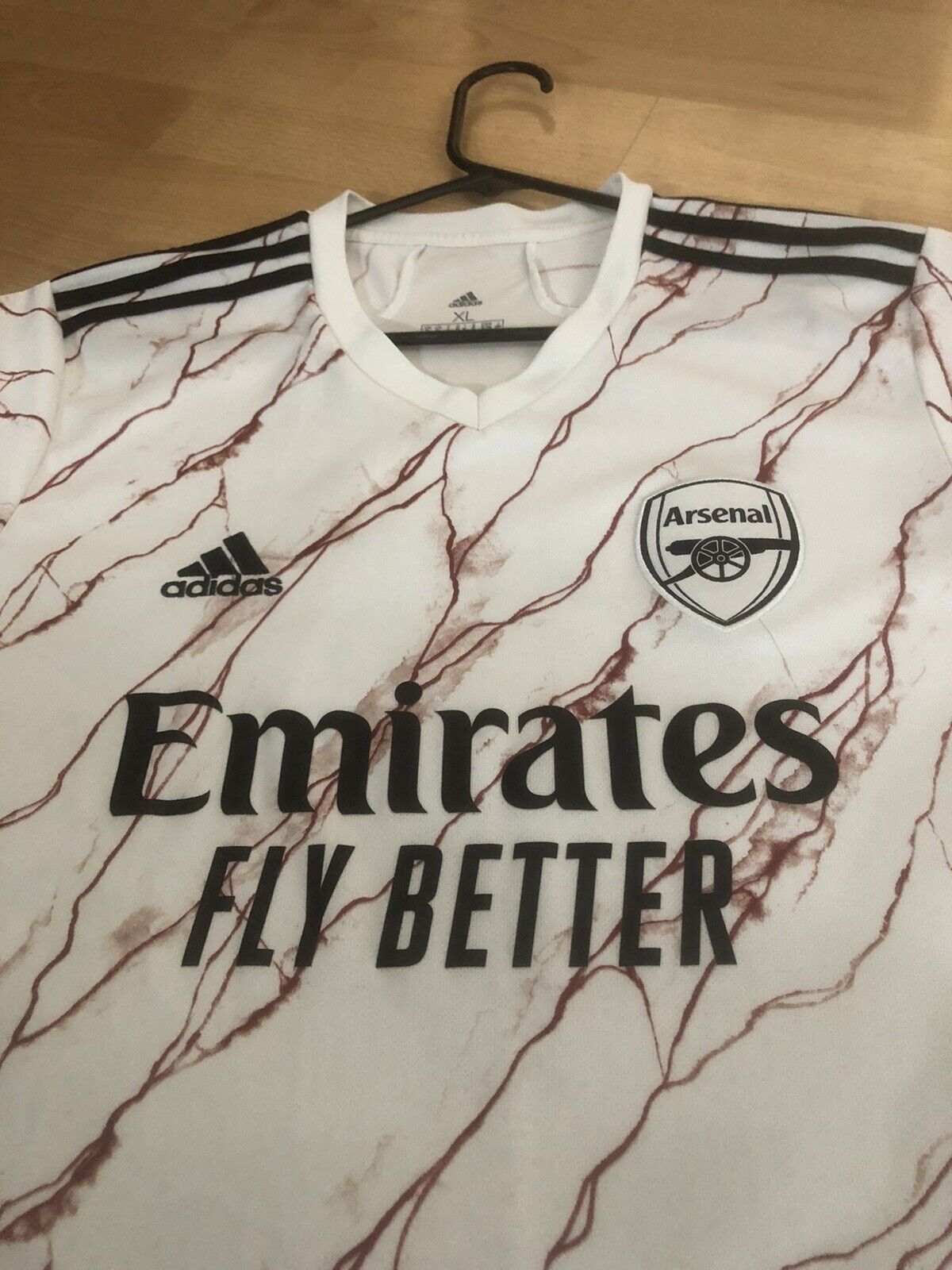 Saka #7 Arsenal 2020/21 XL Away Shirt Adidas Excellent Condition EH5815