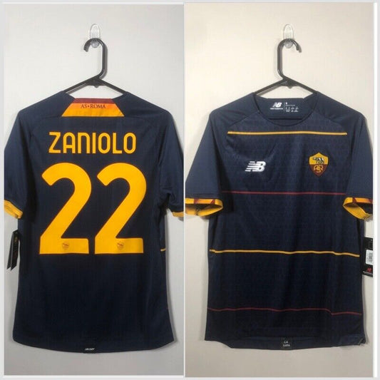 Zaniolo #22 AS Roma 4th 2021/22 Small Football Shirt New Balance BNWT