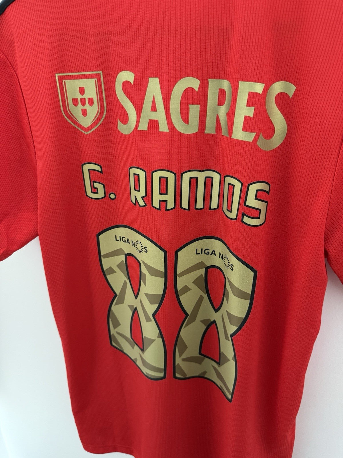 Benfica G. Ramos #88 2020/21 Medium Home Shirt Adidas Excellent Condition GJ9537