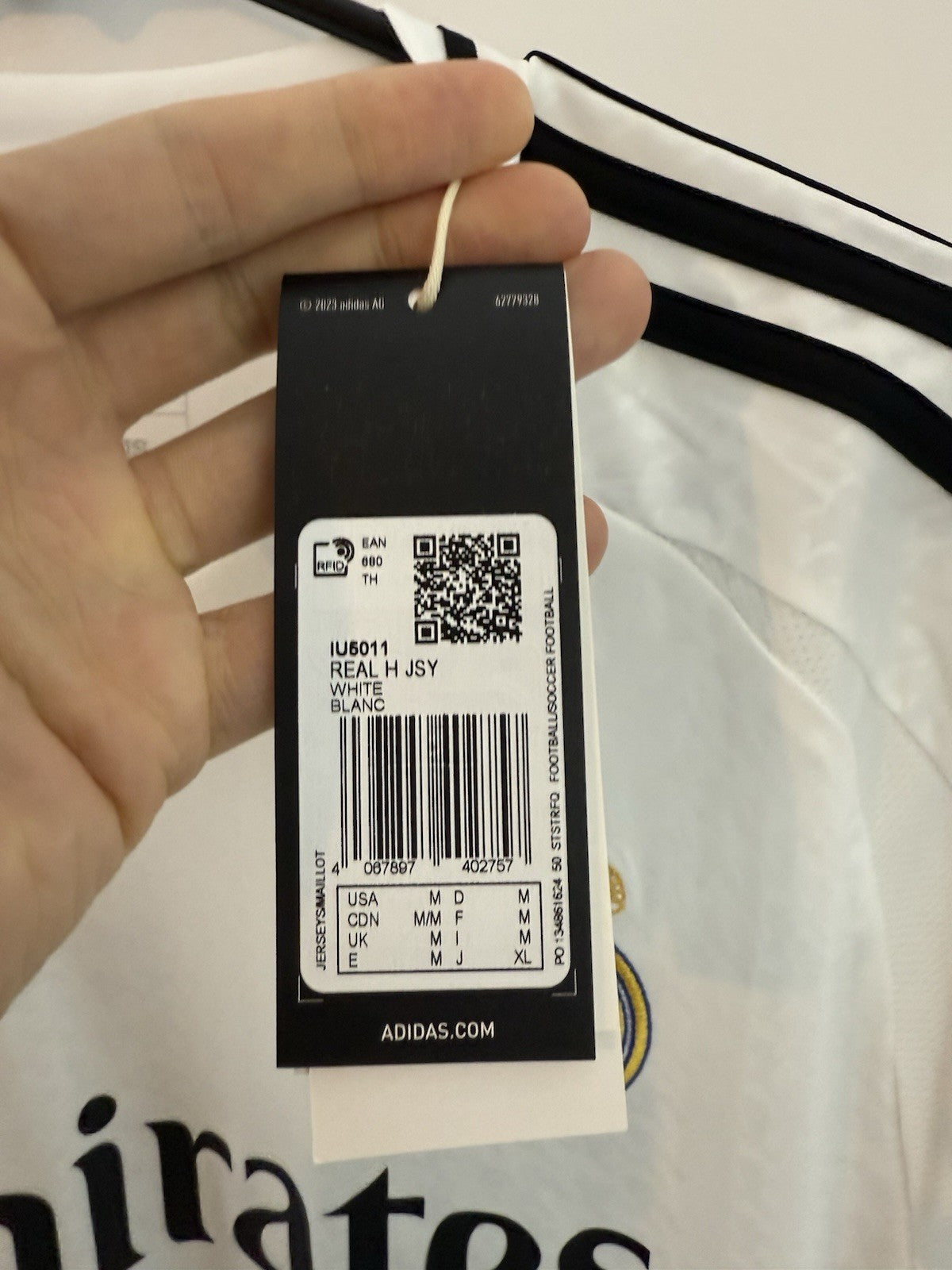 Real Madrid Mbappe #9 2024/25 Medium Home Shirt BNWT IU5011