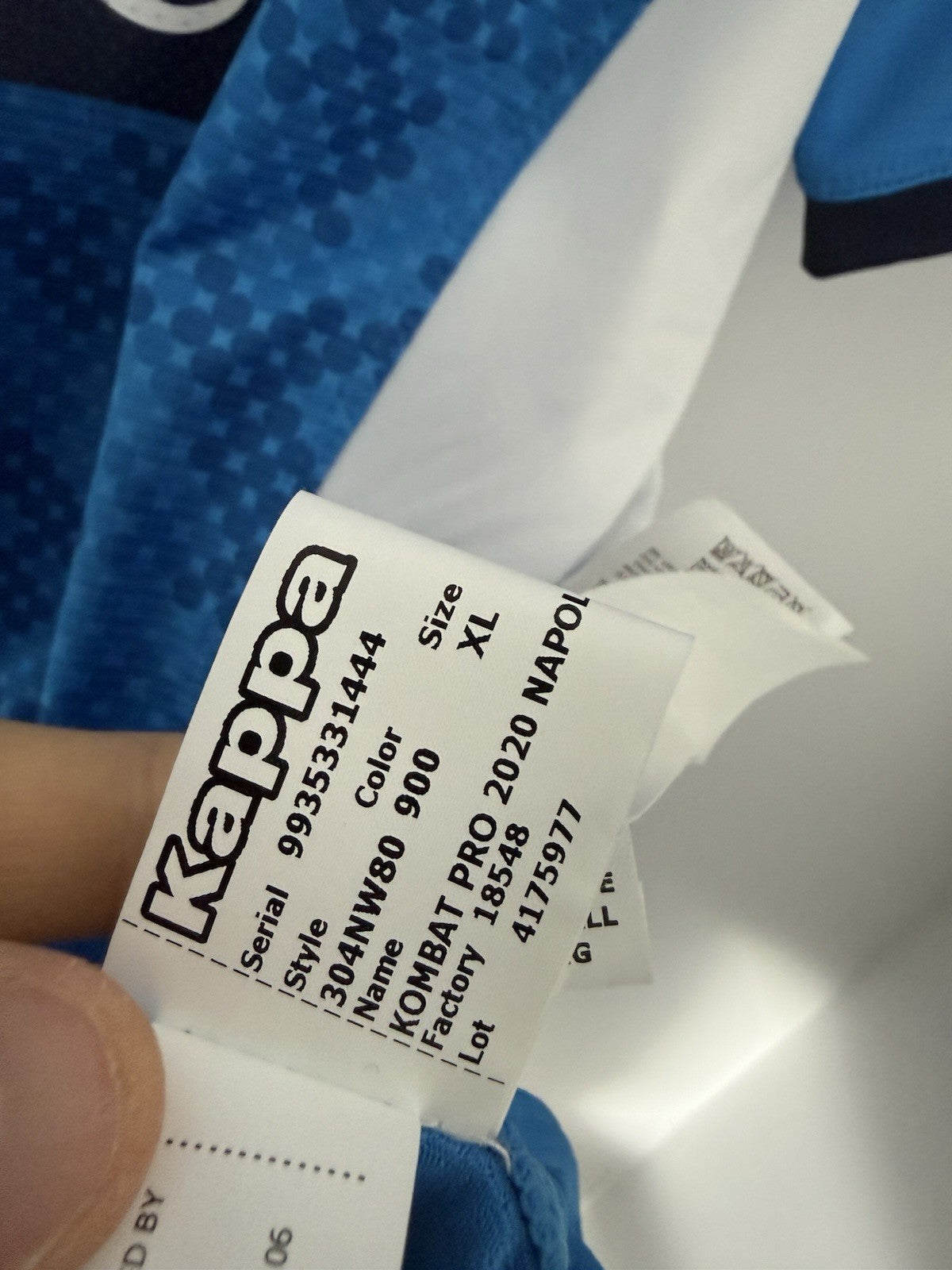 Napoli Fabian #8 2019/20 Kappa XL Slim Home Shirt BNWT 304NW80