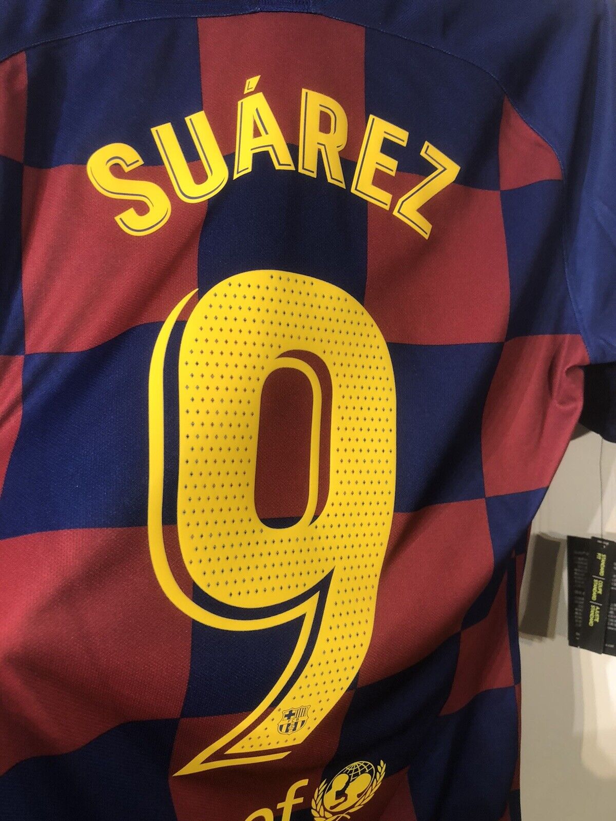 Suarez #9 Barcelona Medium 2019/20 Home Football Shirt Jersey Nike BNWT