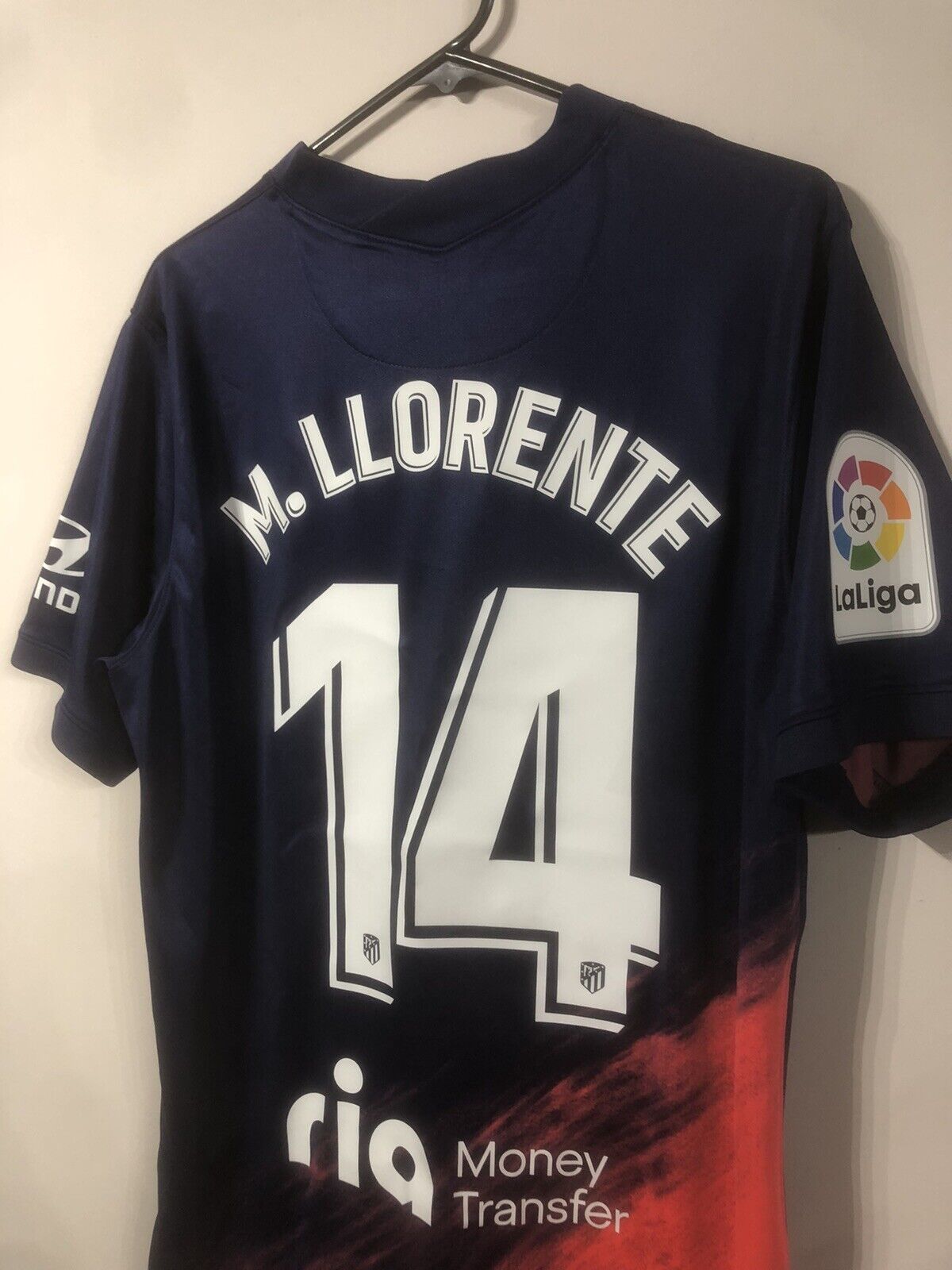M Llorente 14 Atletico Madrid Large 2021 22 Away Excellent Condition CV7881 422