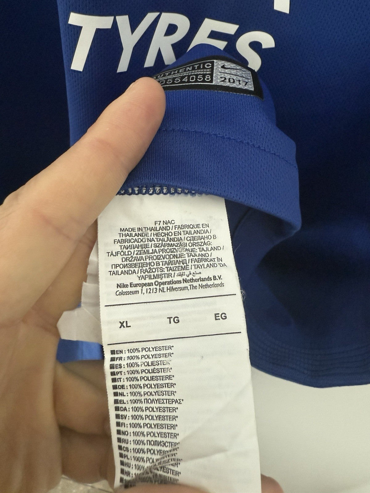 Chelsea Hazard #10 2017/18 XL Home Shirt Nike Excellent Condition 905513-496