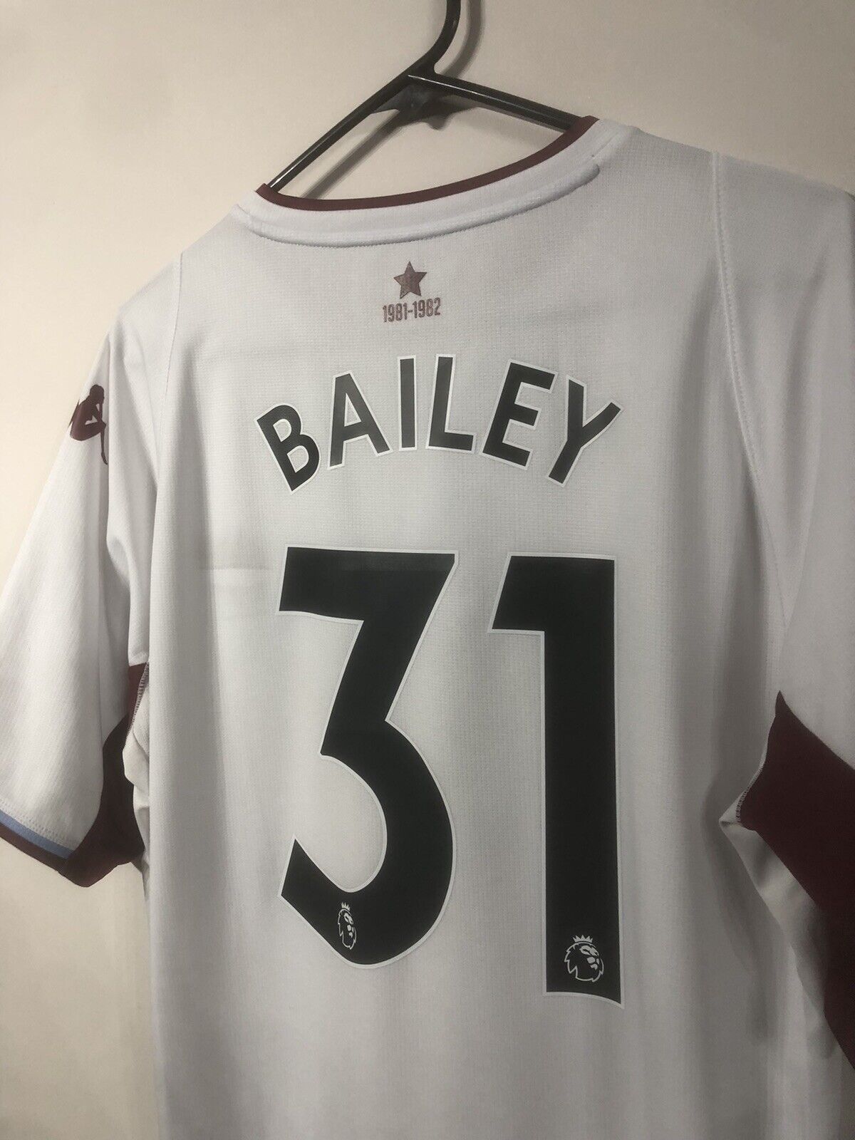 Bailey 31 Aston Villa 2021 22 XL Away Shirt Kappa Excellent Condition