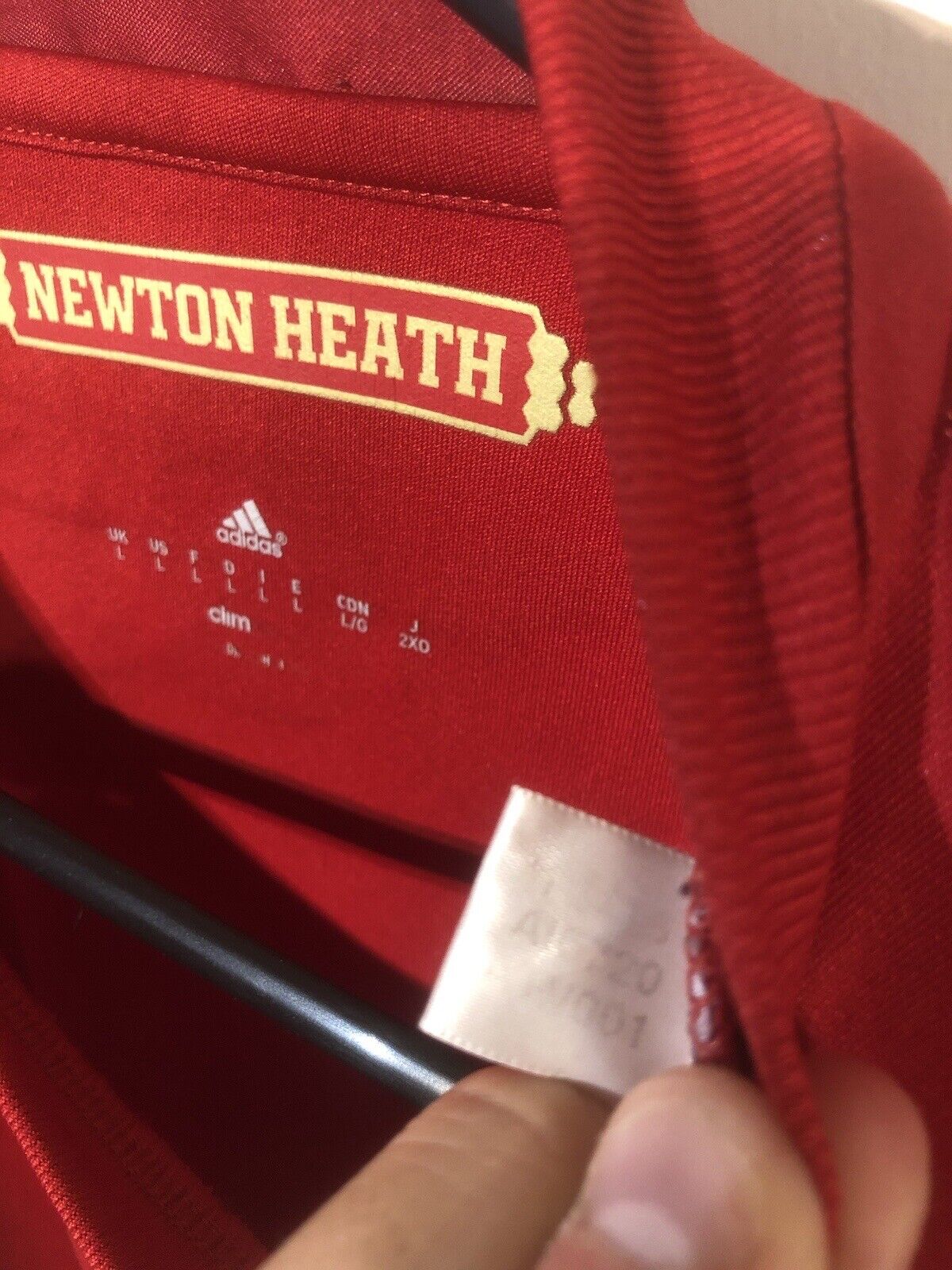 Pogba #6 Manchester United Large 2016/17 Home Shirt Adidas Good Condition