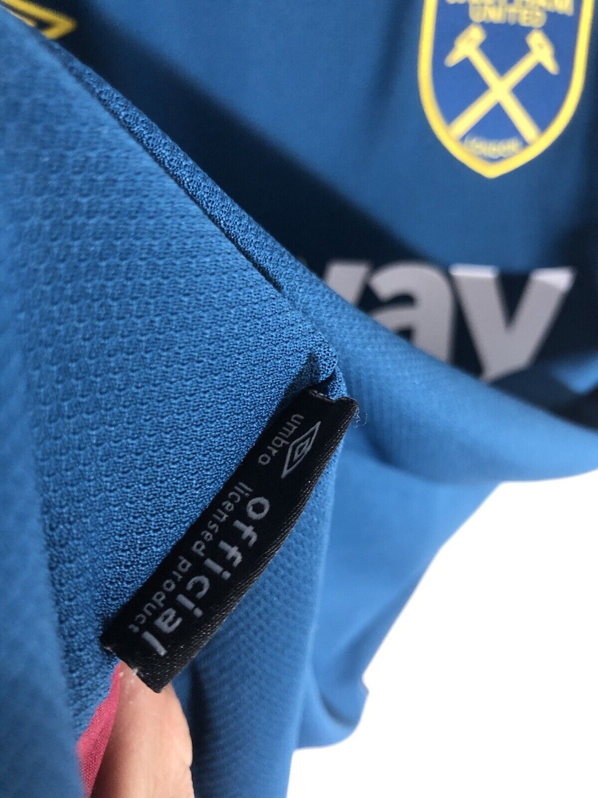 Noble 16 West Ham United 2018 19 Large 3rd Shirt Umbro Excellent Condition