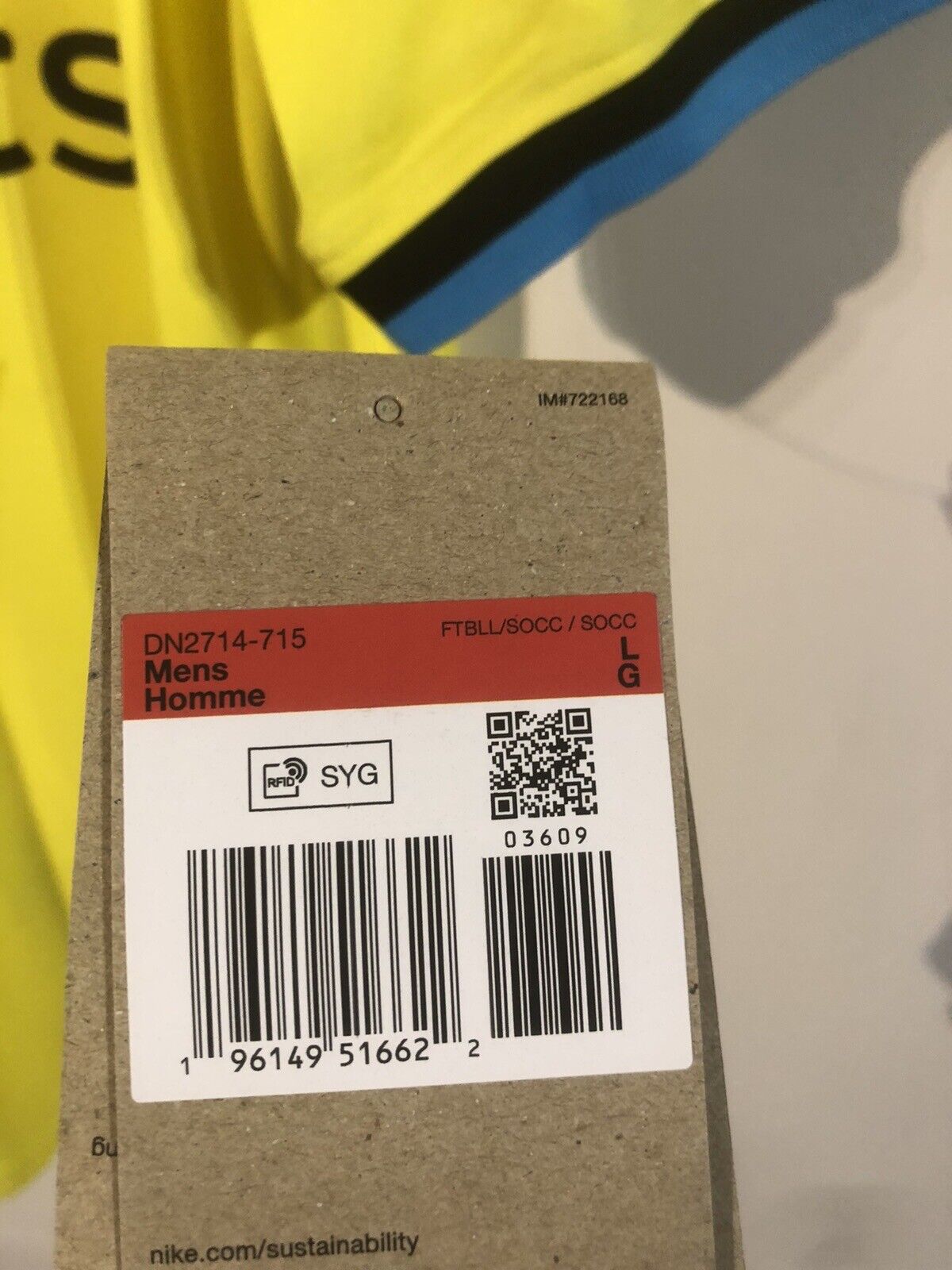 Barella #23 Inter Milan 2022/23 3rd Large Football Shirt Jersey Nike BNWT