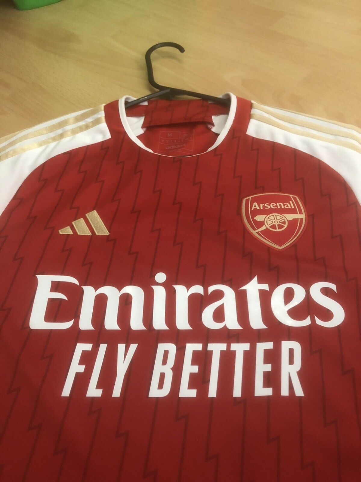 Saka #7 Arsenal 2023/24 Medium Home Shirt Adidas Excellent Condition HR6929