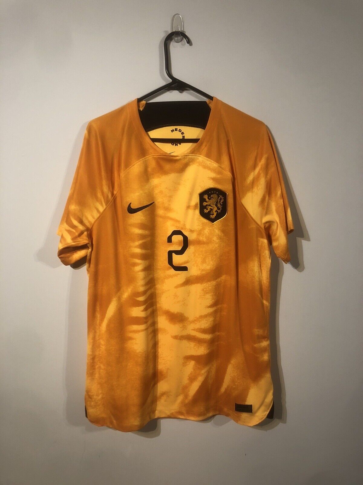 Timber #2 Netherlands 2022 Home Large Football Shirt Nike Excellent Condition