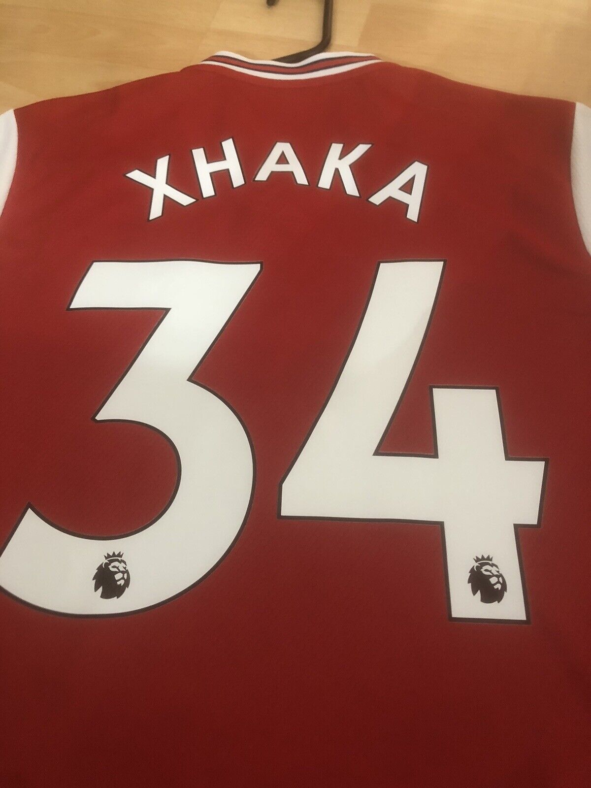 Xhaka #34 Arsenal 2019/20 Medium Home Football Shirt Excellent Condition EH5637
