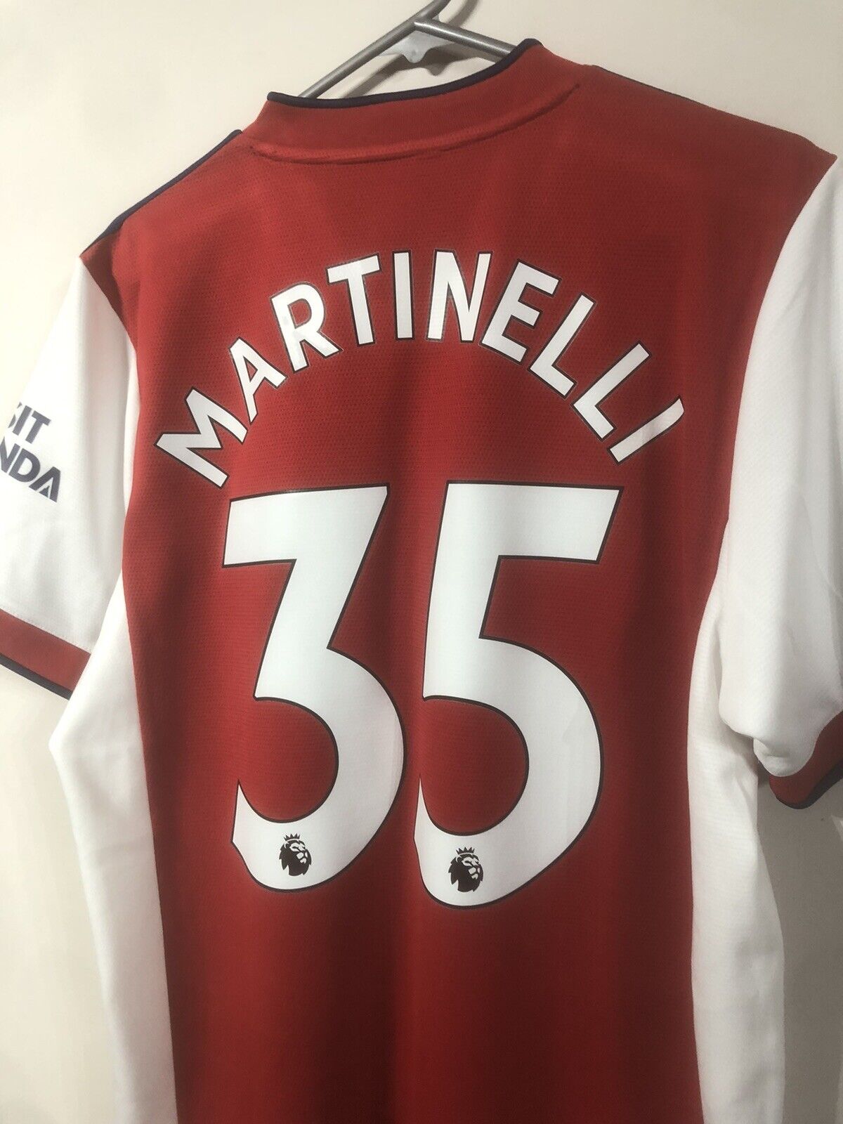 Martinelli #35 Arsenal Home 2021/22 Large Shirt Adidas Excellent Condition GM0217