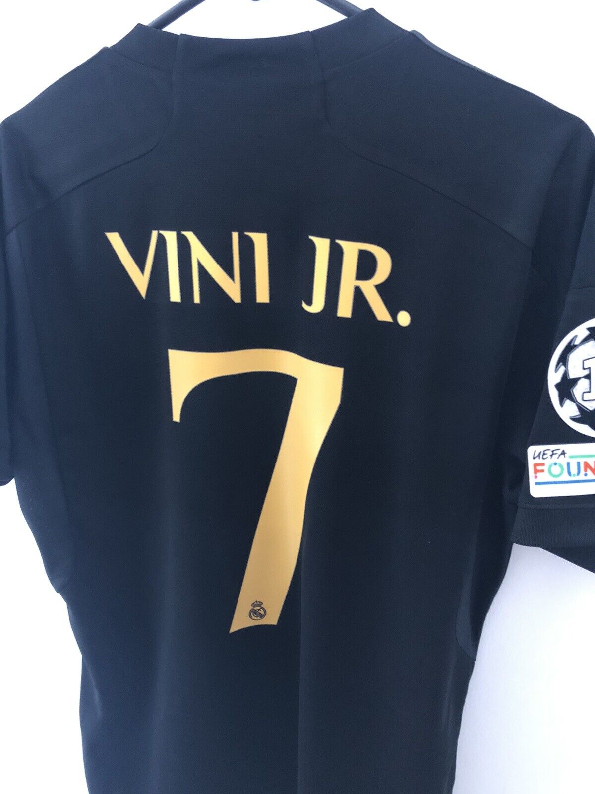 Vini Jr 7 Real Madrid 2023 24 3rd Medium Cl Shirt Excellent Condition In9846