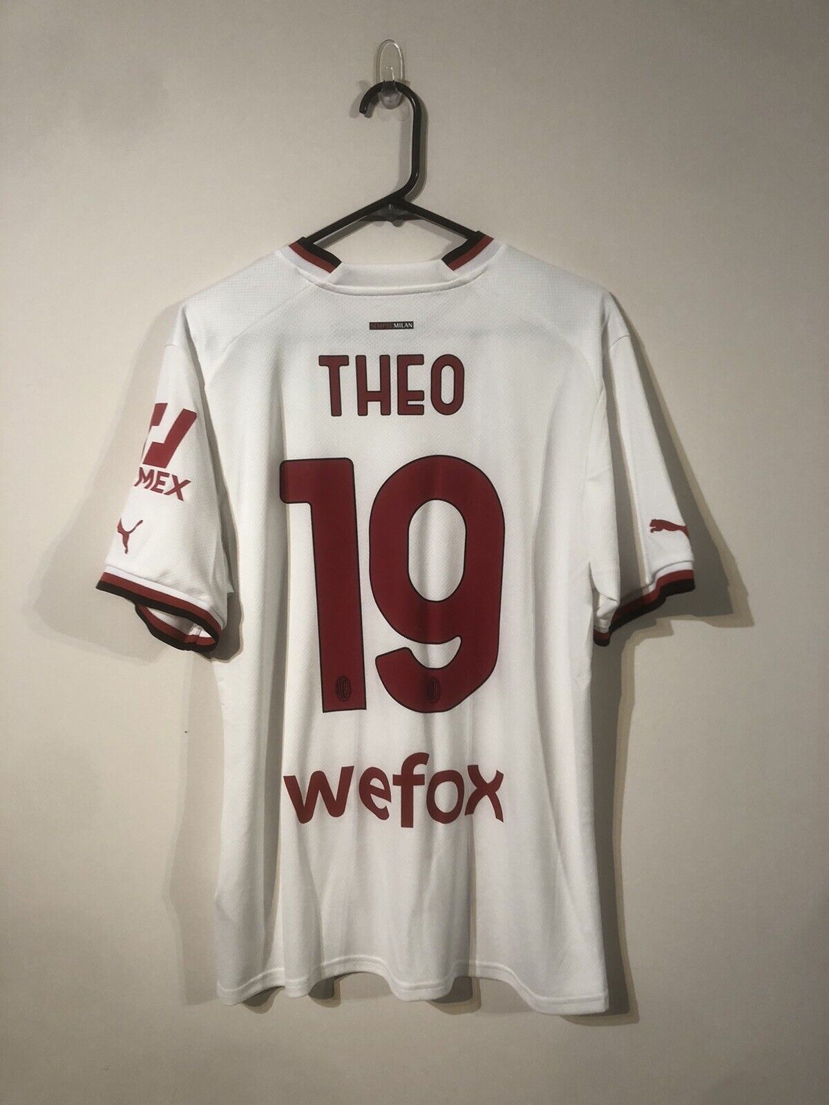 Theo #19 AC Milan Large 2022/23 Away Football Shirt Jersey Puma BNWT
