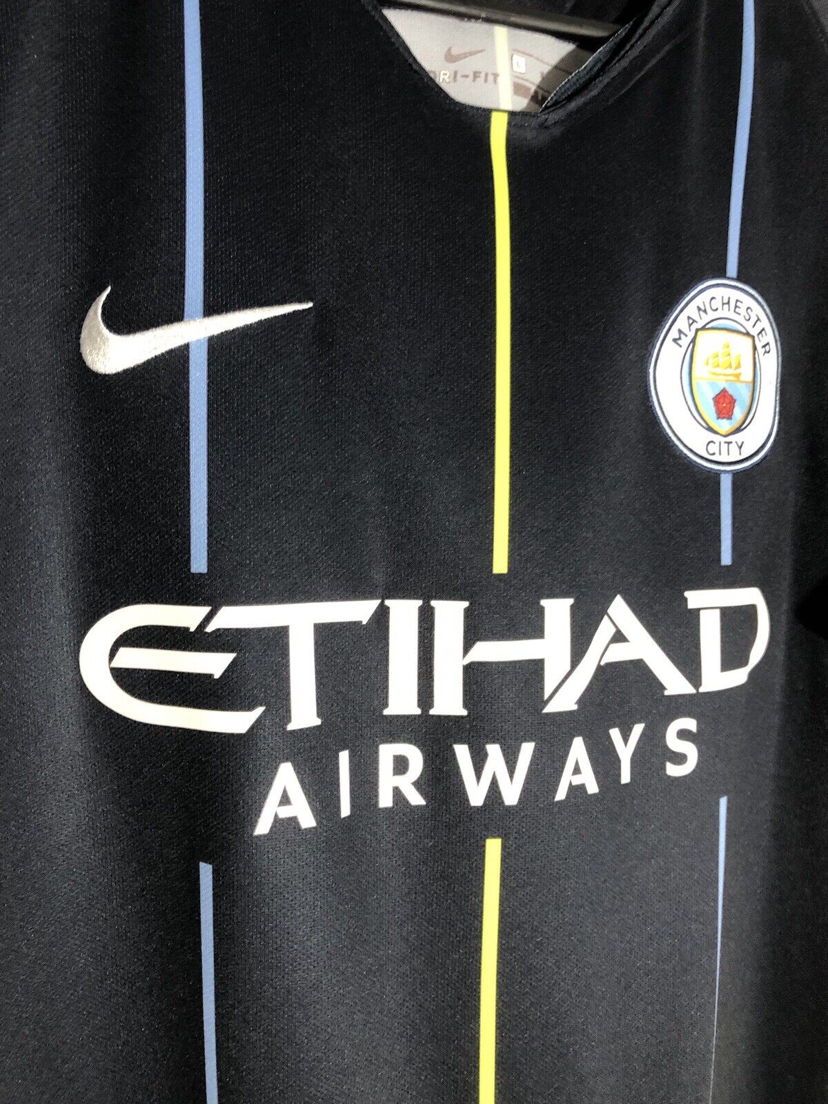 De Bruyne 17 Manchester City 2018 19 Large Away Excellent Condition 919002 476