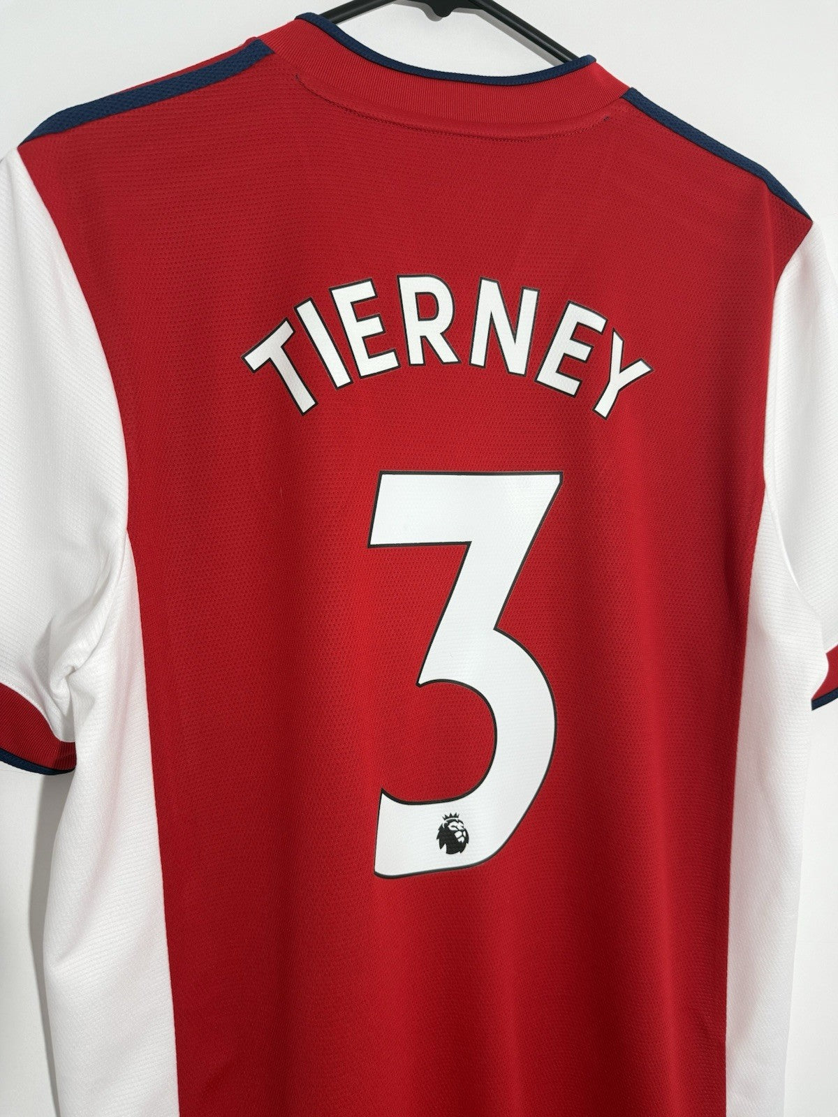 Arsenal Tierney #3 2021/22 Large Home Shirt Adidas Excellent Condition GM0217