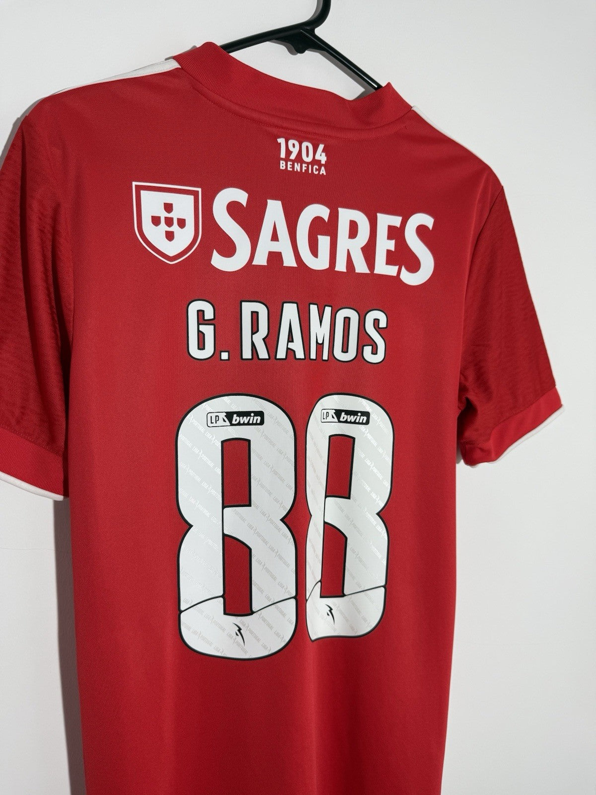 Benfica G. Ramos #88 2021/22 Small Home Shirt Adidas Excellent Condition GT9666