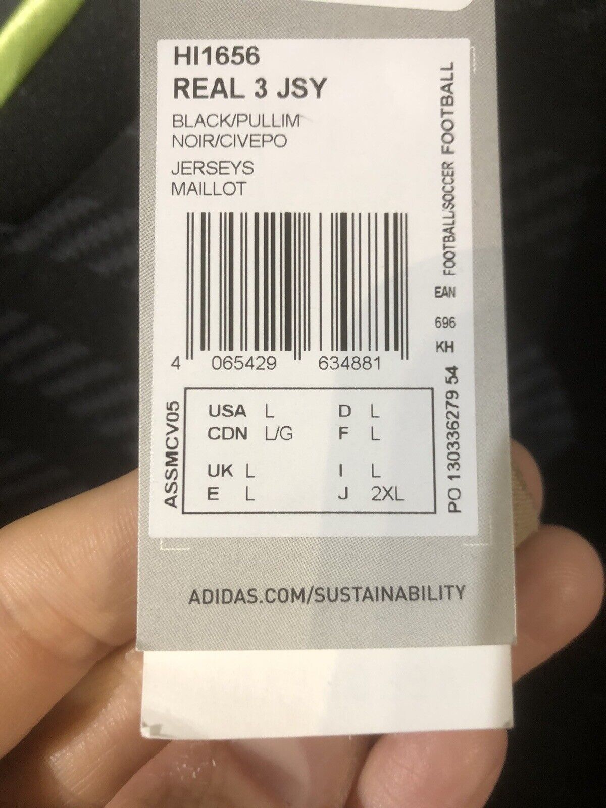 Benzema #9 Real Madrid 2022/23 3rd Large Football Shirt Adidas BNWT