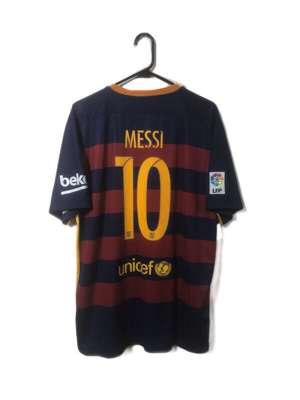 Messi 10 Barcelona 2015 16 Home Xl Shirt Nike Excellent Condition 658794 422
