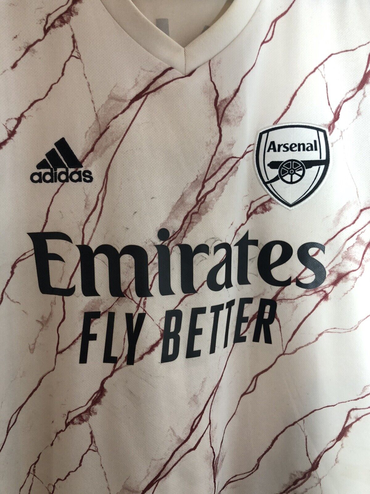 Saka #7 Arsenal 2020/21 Large Away Shirt Adidas Good Condition EH5815