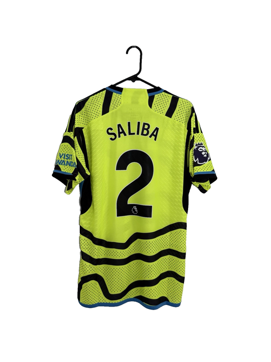 Arsenal Saliba #2 2023/24 Large Authentic Away Shirt Adidas BNWT HR6926