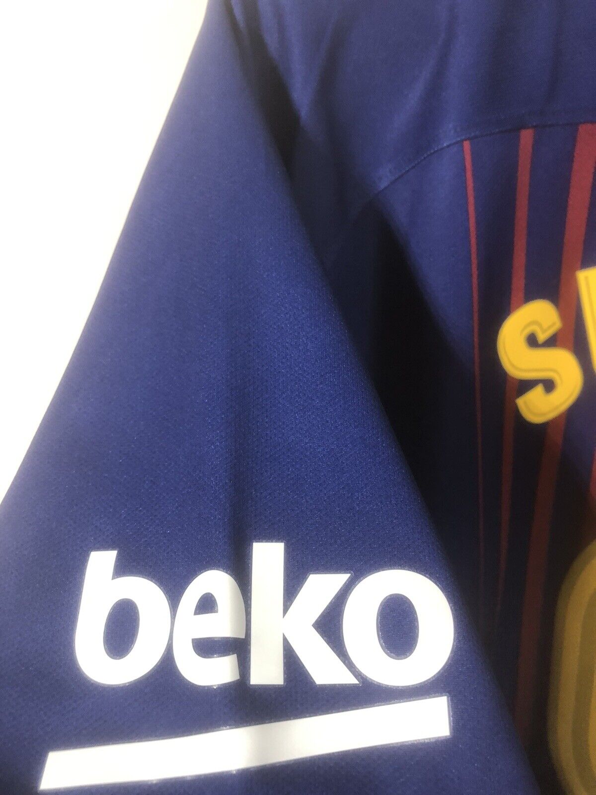 Suarez 9 Barcelona Xl 2017 18 Home Shirt Nike Excellent Condition 847255 457