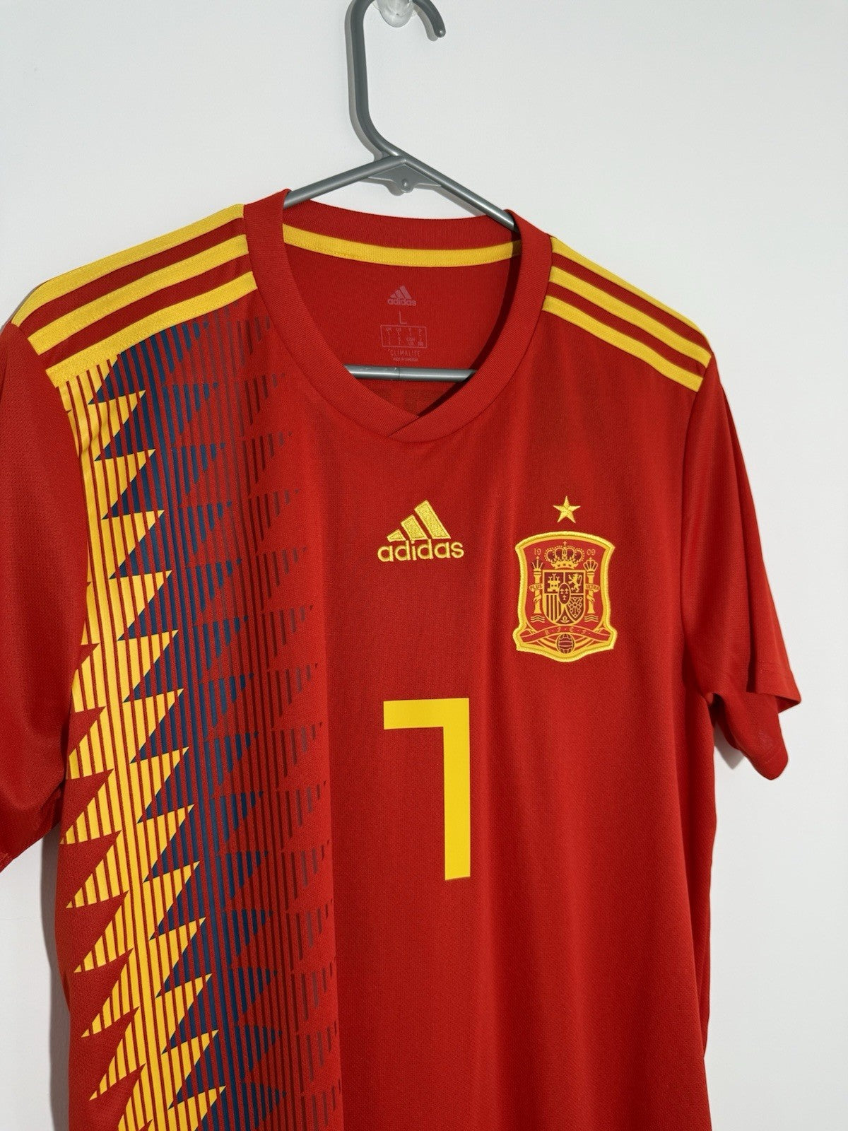Spain Morata #7 2018 Large Home Shirt Adidas BNWT CX5355