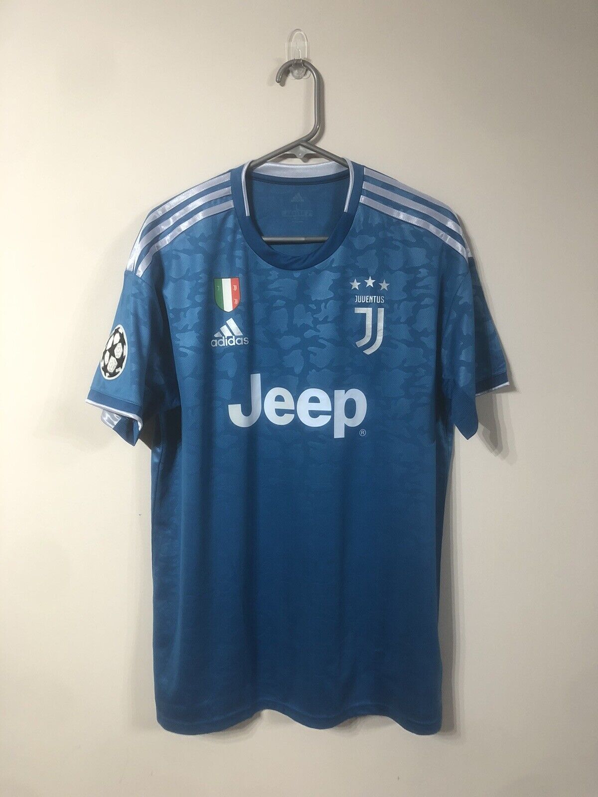 Chiellini #3 Juventus 2019/20 Large CL 3rd Football Shirt Jersey Adidas BNWT