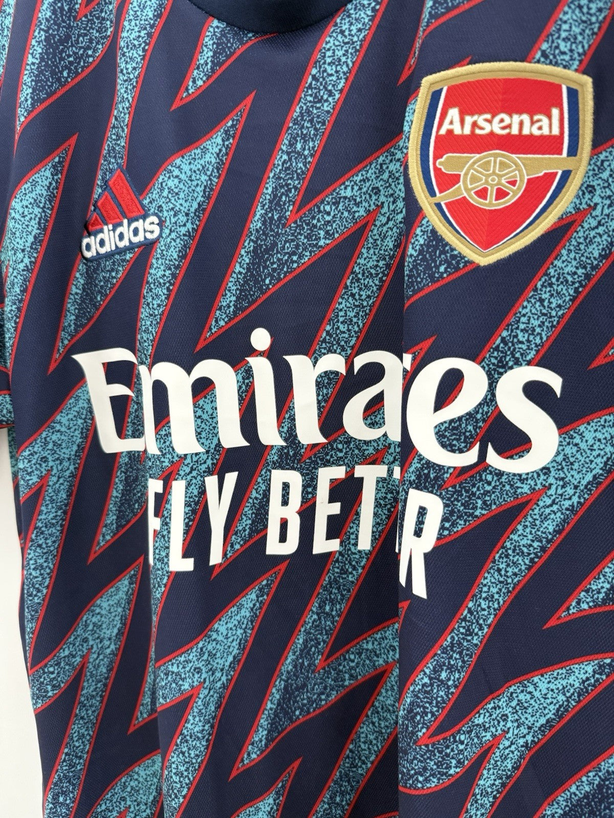 Arsenal Saka #7 2021/22 Medium 3rd Shirt Adidas Excellent Condition GM0213