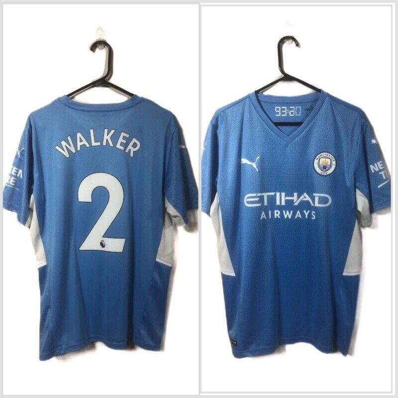Walker 2 Manchester City 2021 22 Large Home Shirt Excellent Condition 759202 01