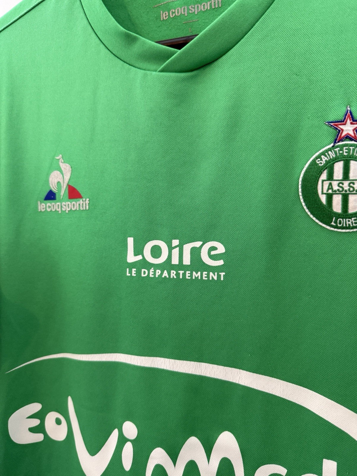 AS Saint-Étienne 2015/16 Large Home Shirt Le Coq Sportif Very Good Condition