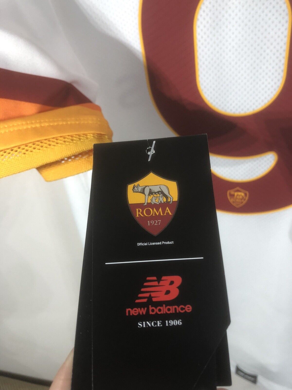Abraham #9 AS Roma Away 2021/22 Large Shirt New Balance BNWT