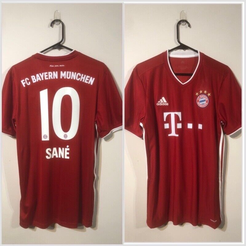 Sane #10 Bayern Munich 2020/21 Large Home Football Shirt BNWT