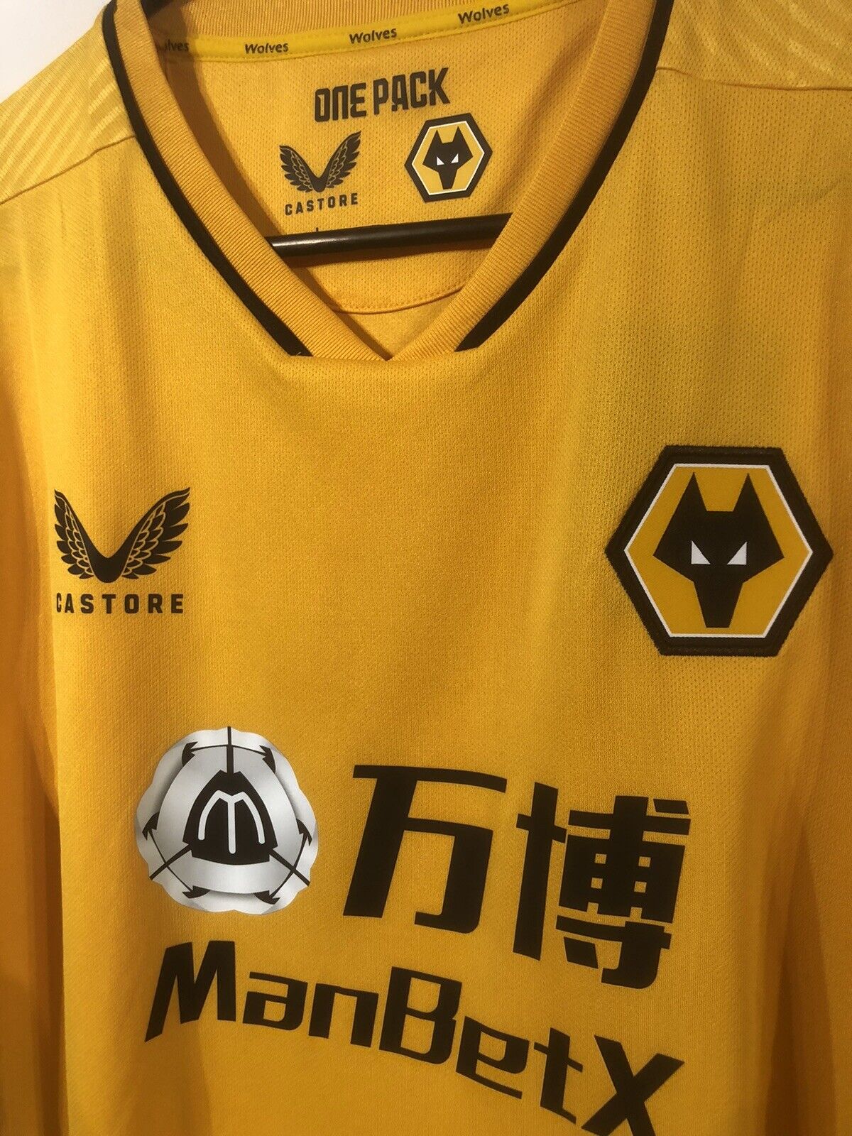 Neves #8 BNWT Wolves 2021/22 Euro Large Home Football Shirt Jersey Castore