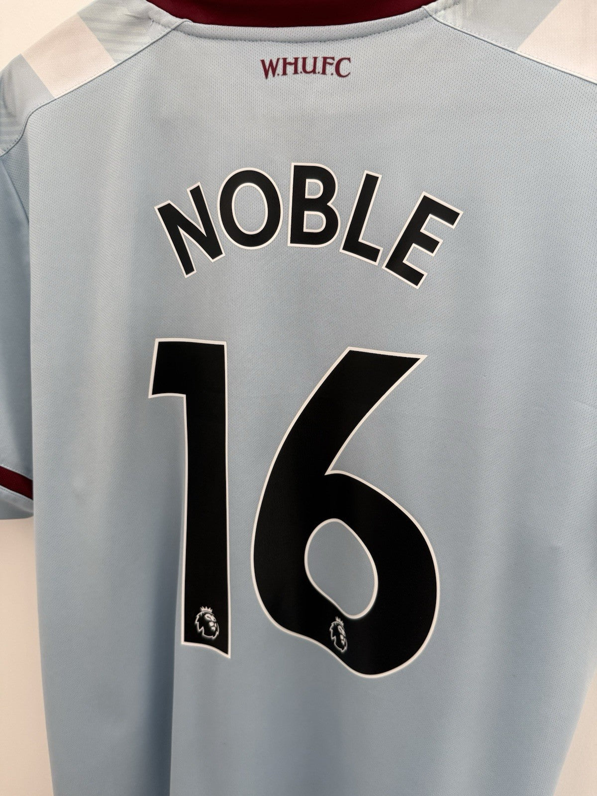 West Ham United Noble #16 2021/22 XL Away Shirt Umbro Excellent Condition