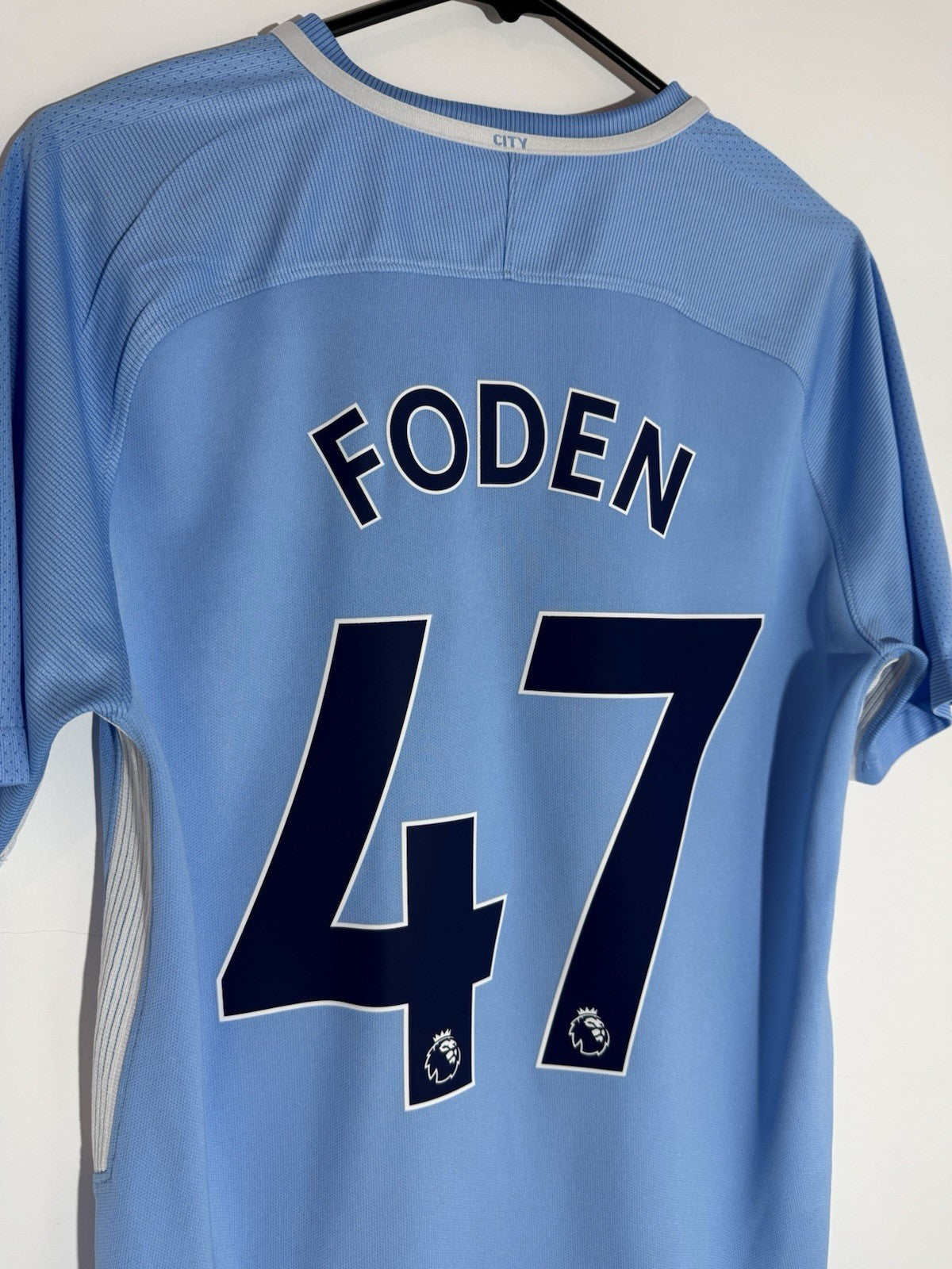 Manchester City Foden #47 2017/18 Medium Home Excellent Condition 894431-489