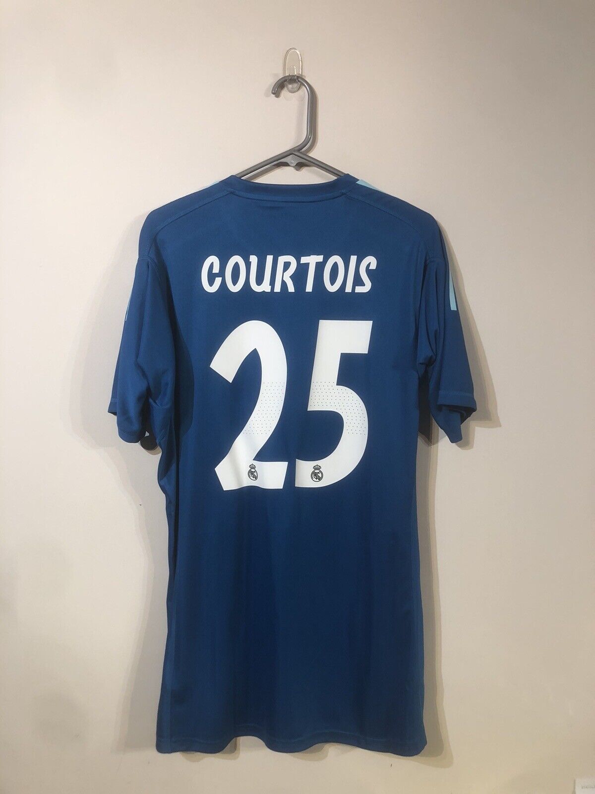 Courtois #25 Real Madrid 2018/19 Away Goalkeeper Large Shirt Adidas BNWT