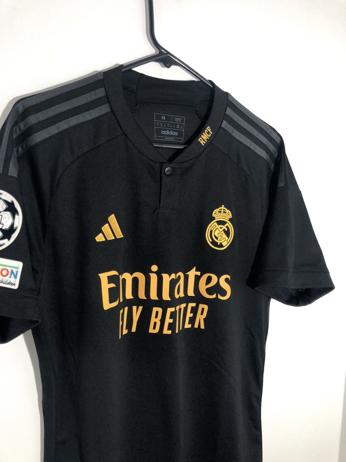 Vini Jr 7 Real Madrid 2023 24 3rd Medium Cl Shirt Excellent Condition In9846