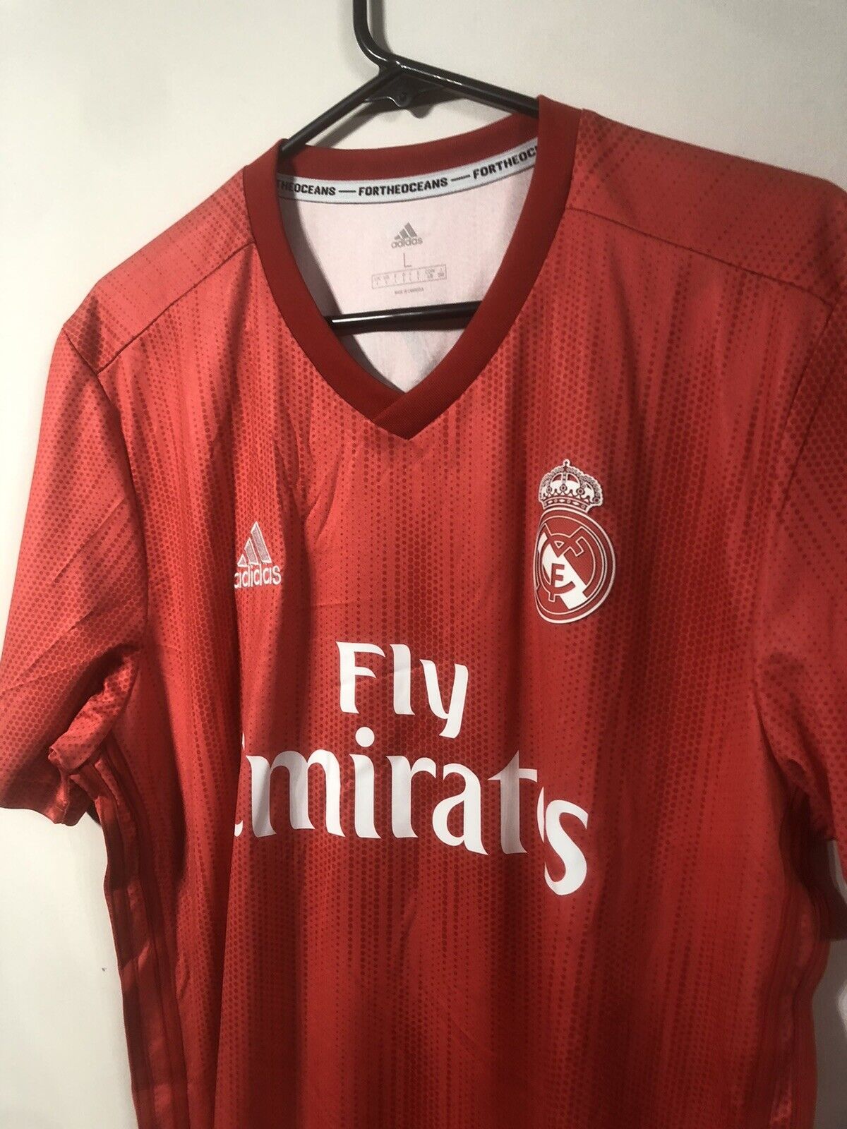 Benzema #9 Real Madrid Large 2018/19 3rd Football Shirt Jersey Adidas BNWT