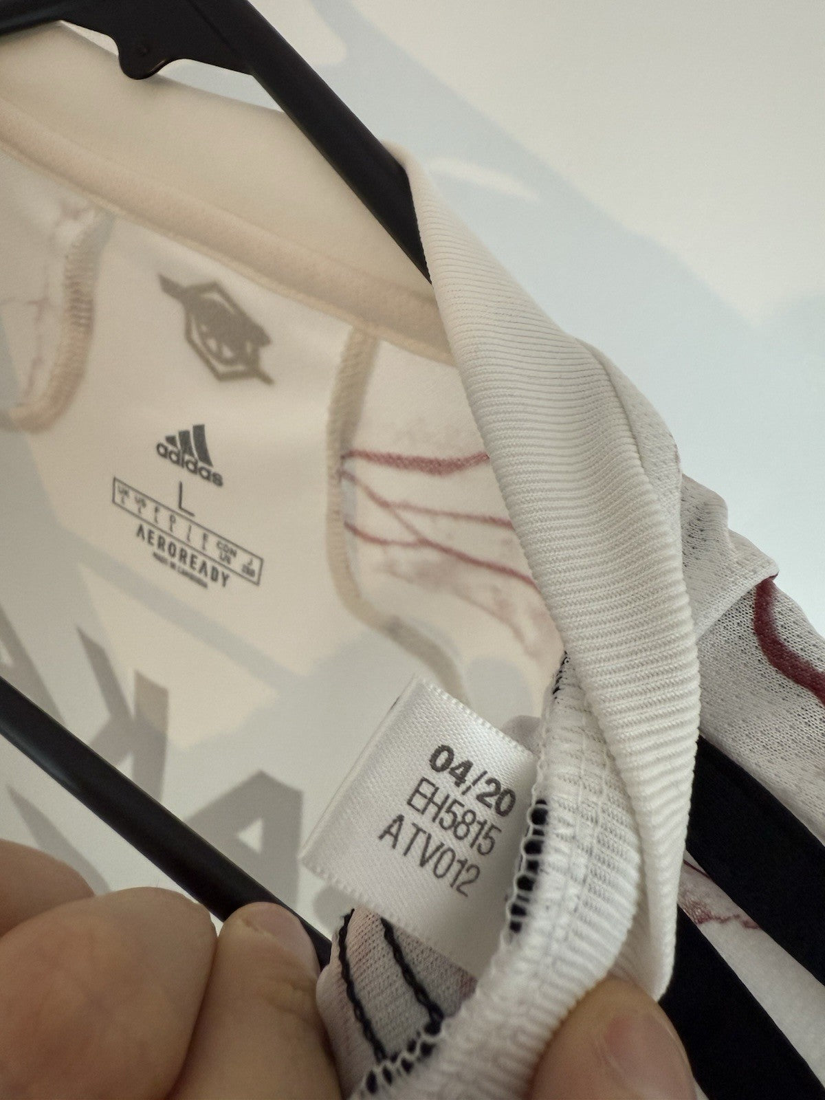 Arsenal Saka #7 2020/21 Large Away Shirt Adidas Excellent Condition EH5815