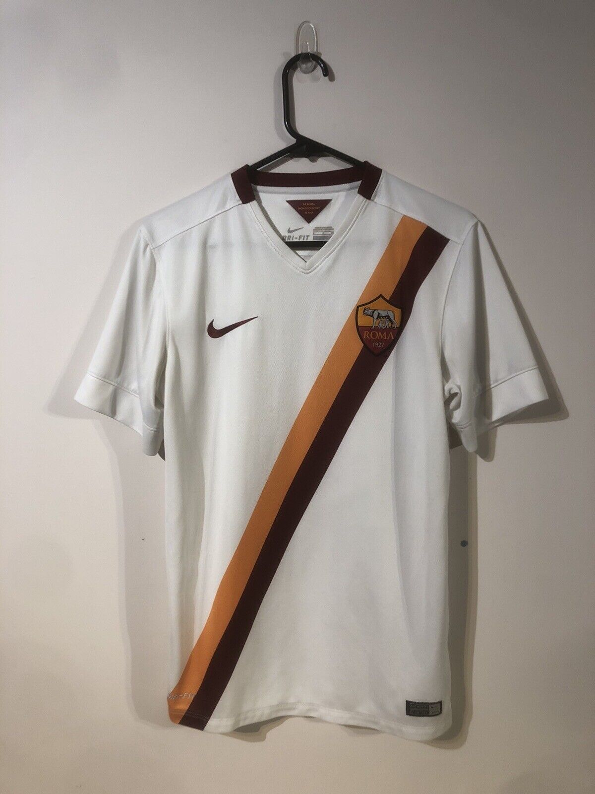Totti #10 AS Roma 2014/15 Away Small Football Shirt Nike Excellent Condition