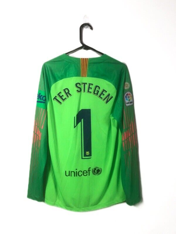 Ter Stegen 1 FC Barcelona 2018 19 Medium Away Gk Excellent Condition 894437 399