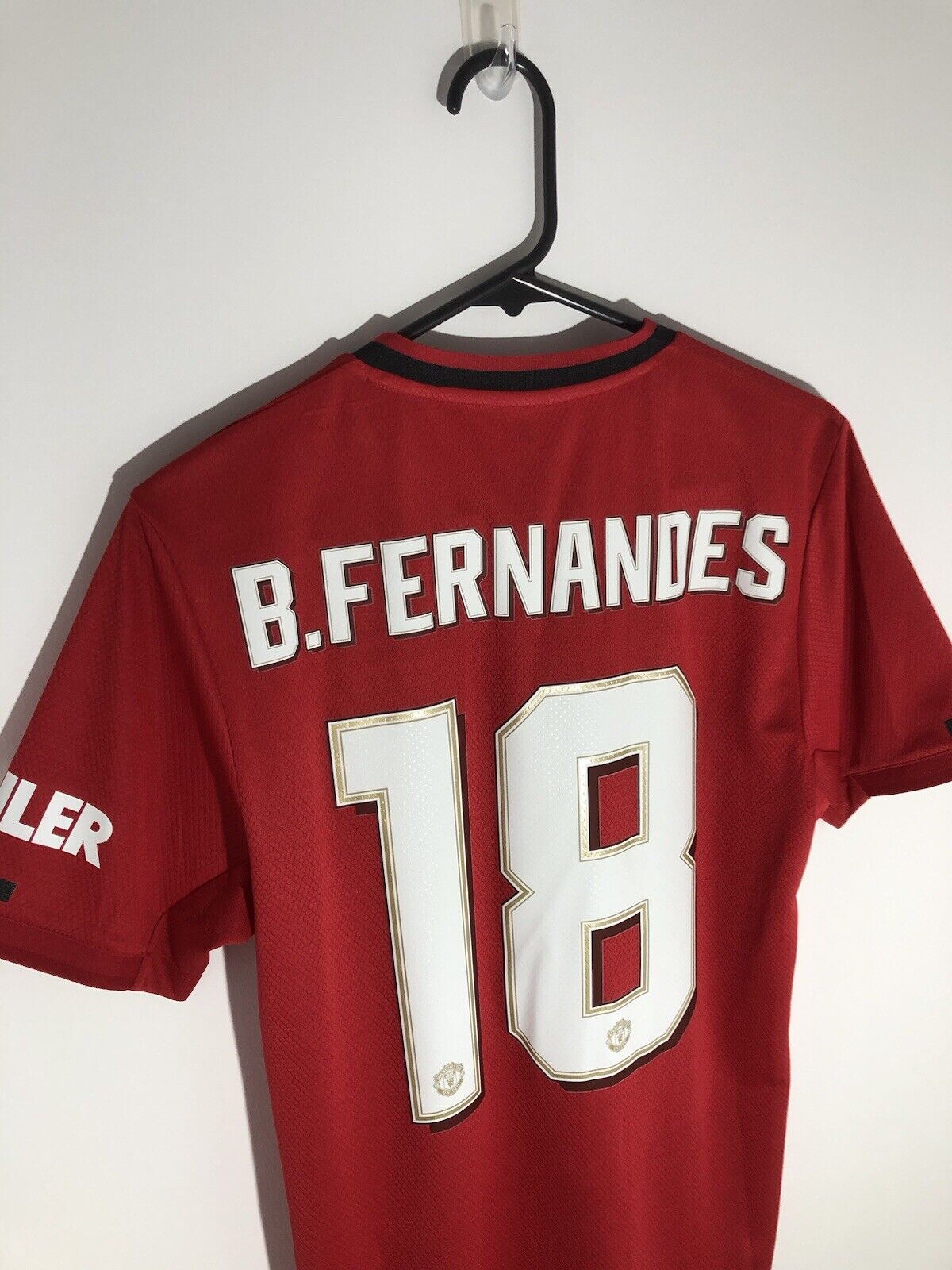 B Fernandes 18 Manchester United Small 2019 20 Home Shirt Excellent Cond Ed7386
