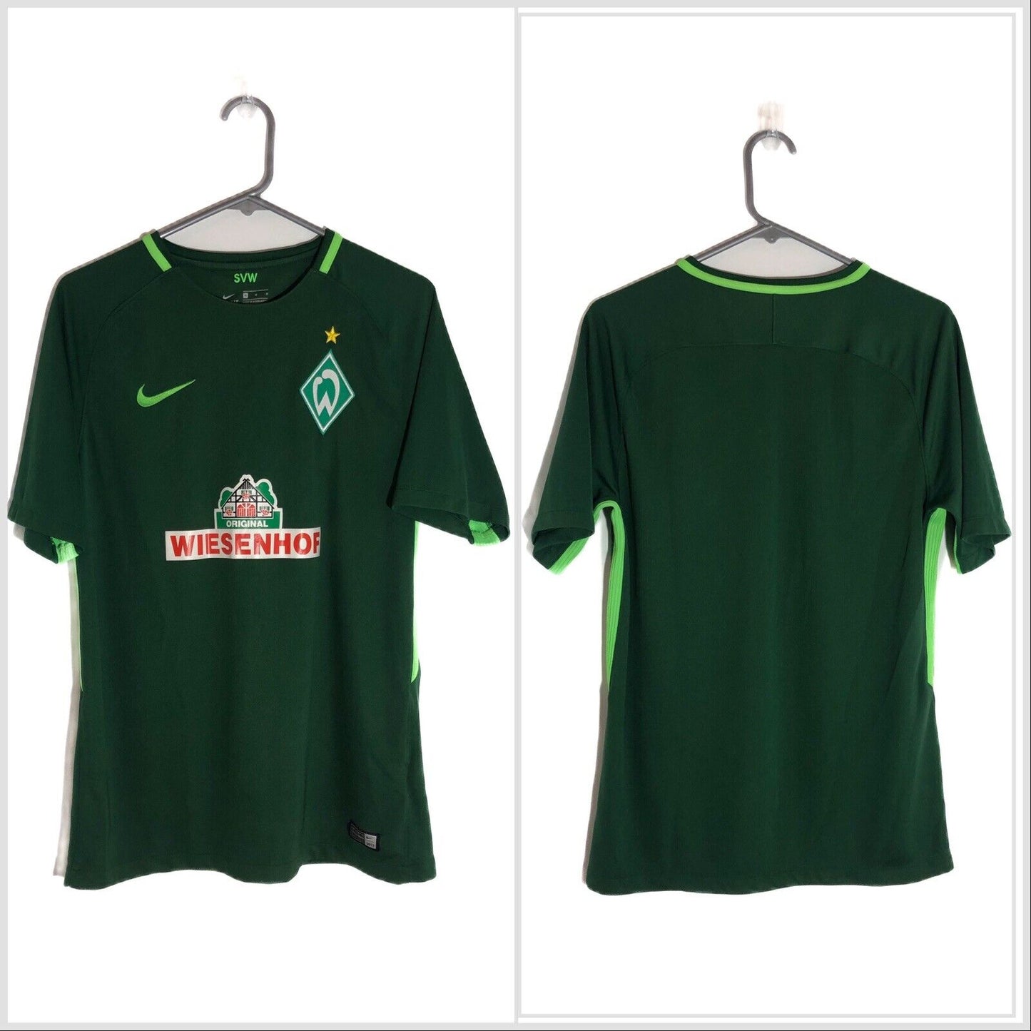 Werder Bremen 2017 18 Medium Home Shirt Nike Excellent Condition 854367 341