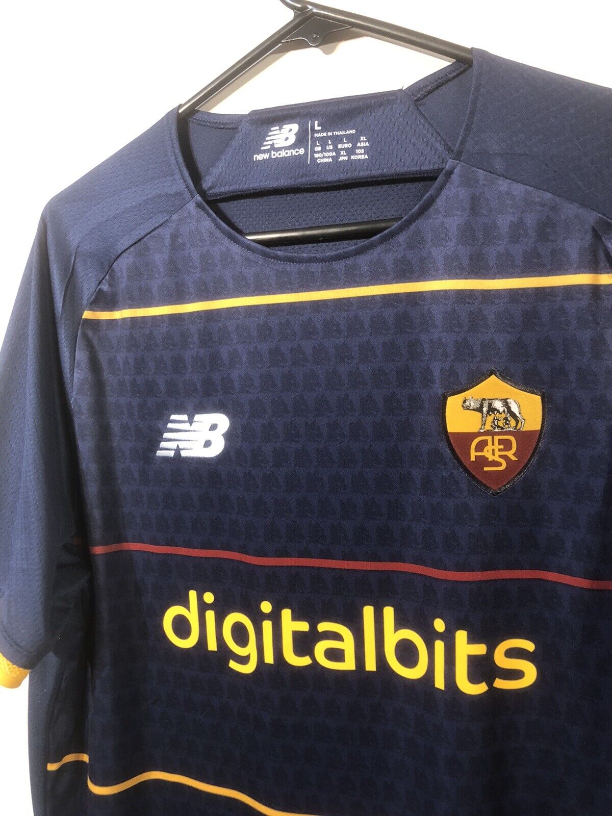 El Shaarawy #23 AS Roma 4th 2021/22 Large Football Shirt New Balance BNWT