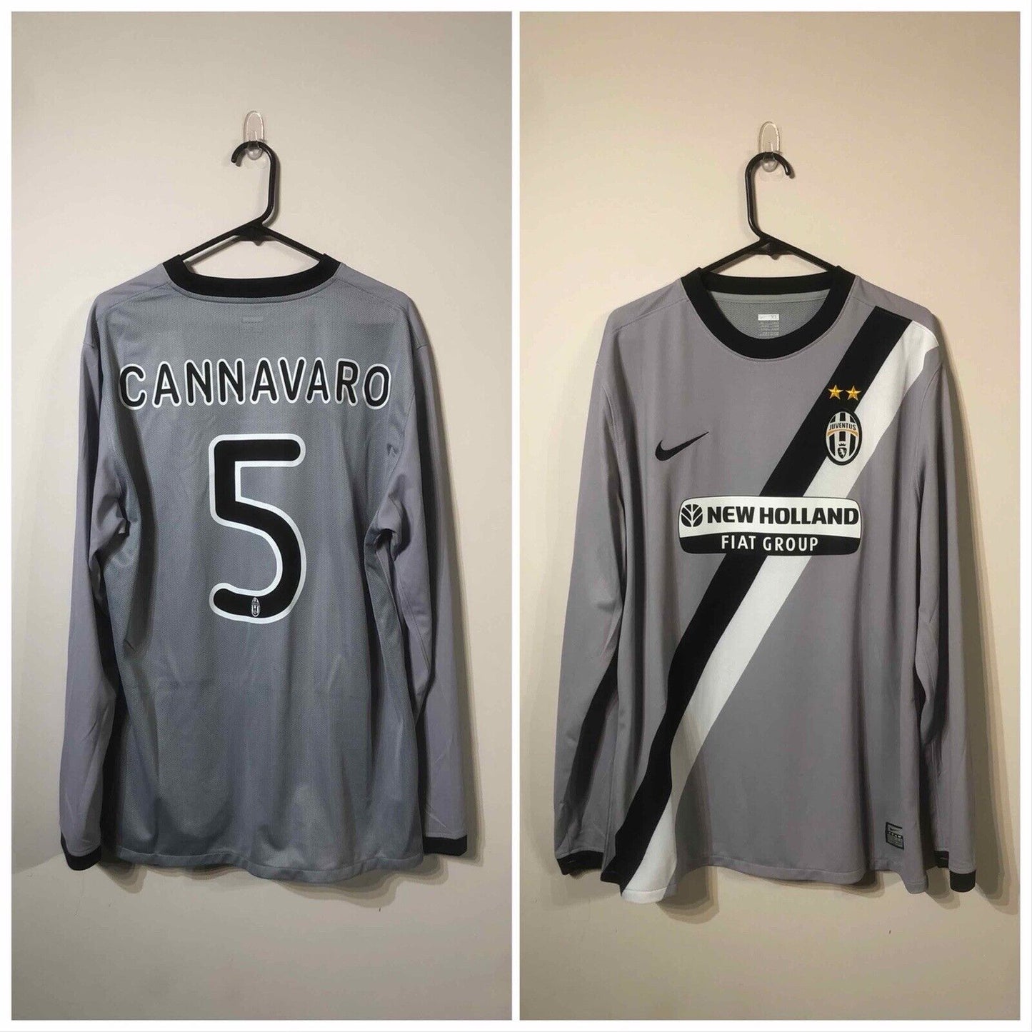 Cannavaro #5 Juventus 2009/10 BNWT XL Away Printed Wash Tag Player Issue