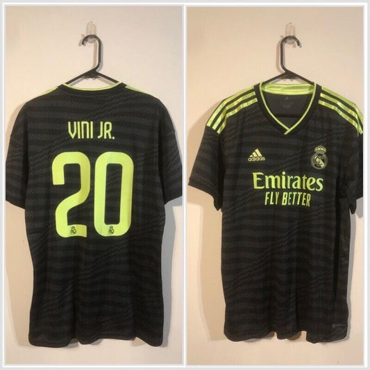 Vini Jr #20 Real Madrid 2022/23 3rd Large Football Shirt Adidas BNWT