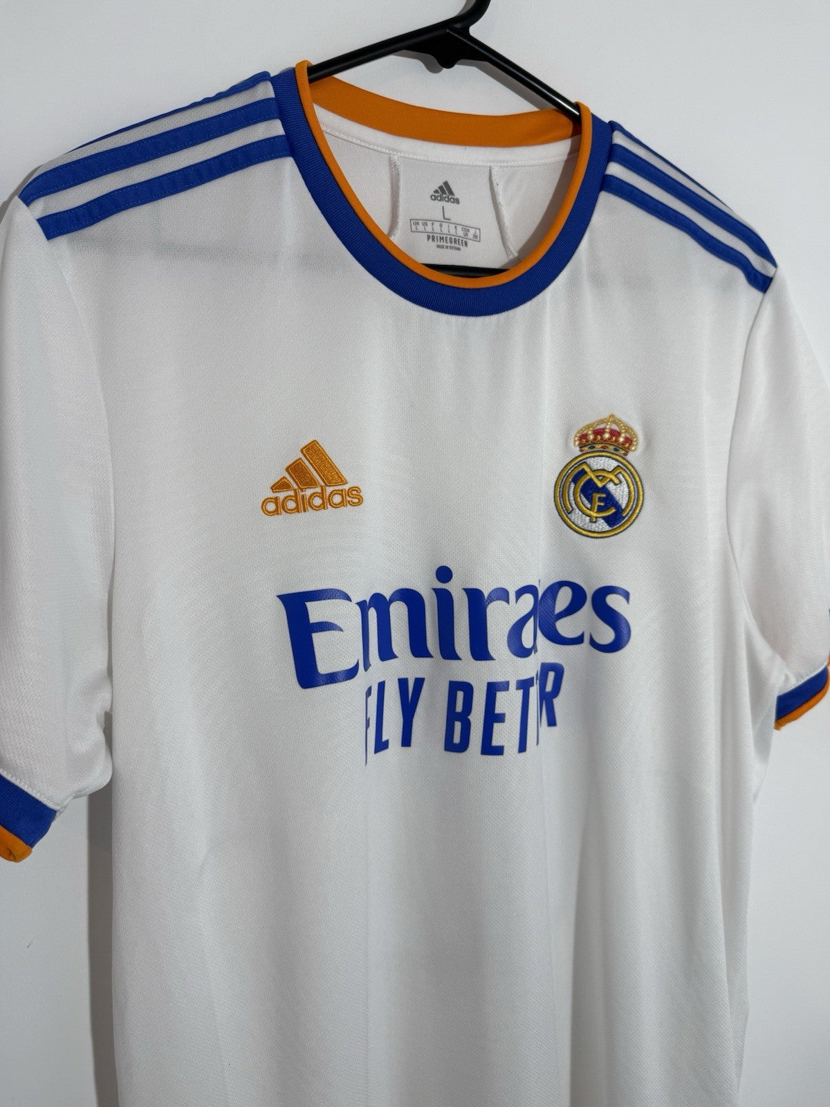 Real Madrid Isco #22 2021/22 Large Home Shirt Adidas Excellent Condition GQ1359