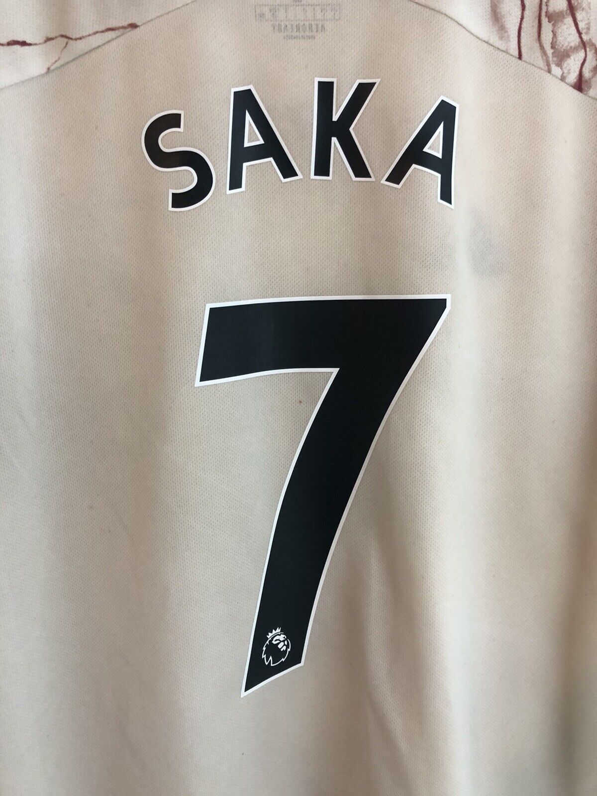 Saka #7 Arsenal 2020/21 Large Away Shirt Adidas Good Condition EH5815